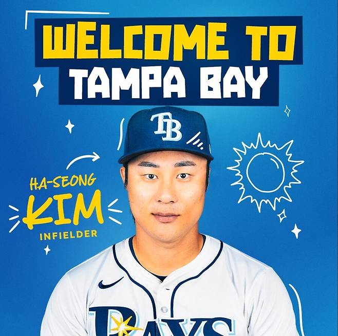 ▲ 김하성은 탬파베이와 2년 총액 2900만 달러의 계약을 하고 FA 재수를 선택했다. 올해 좋은 활약을 하면 2025년 시즌 뒤 다시 FA 시장에 나가 대박을 노려볼 수 있다 ⓒ탬파베이 구단 공식 SNS