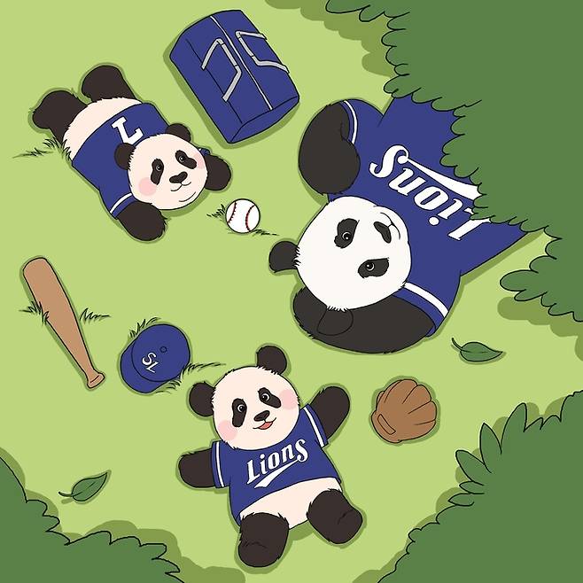 에버랜드 바오패밀리X삼성라이온즈 콜라보. 사진 | 삼성물산