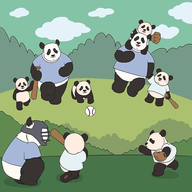 에버랜드 바오패밀리X삼성라이온즈 콜라보. 사진 | 삼성물산
