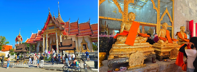 왓찰롱 사원 내외부/ 사진=김혜성 여행+ 기자