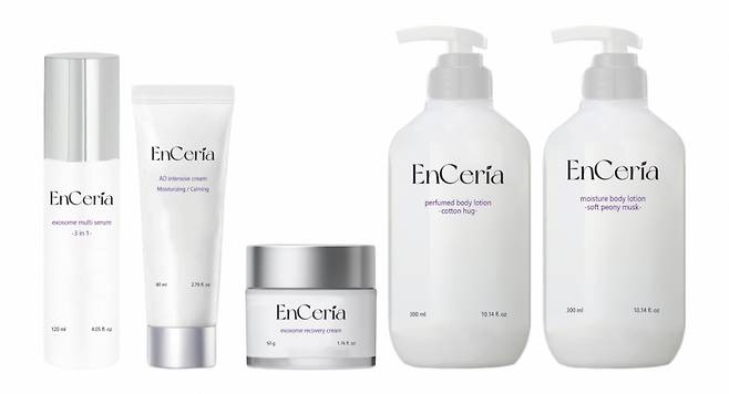 에스씨엠생명과학의 화장품 브랜드 '엔세리아' 스킨케어 라인/사진제공=에스씨엠생명과학