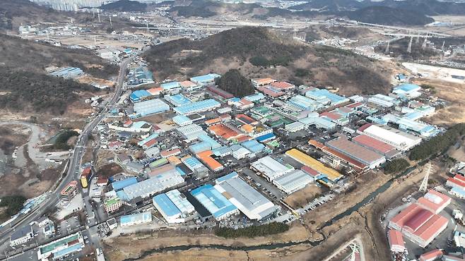 하늘에서 본 진영농공단지 [김해시 제공. 재판매 및 DB 금지]