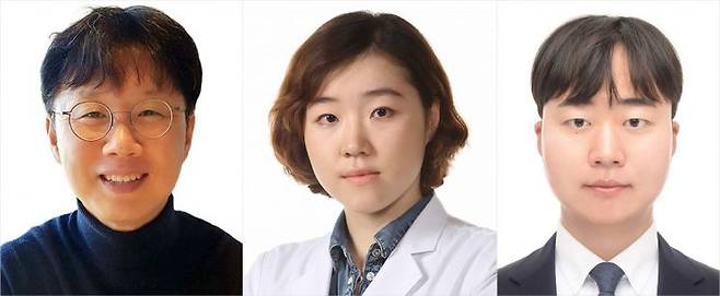 왼쪽부터 송길태 교수, 이혜원 교수, 김기범 연구원. 부산대 제공