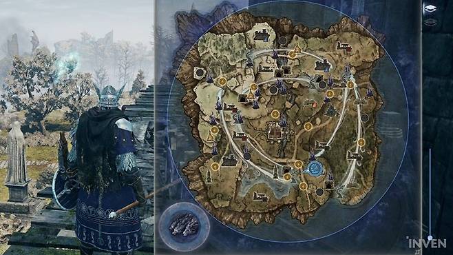 ▲ 축복부터 봉인감옥, 광산, 폐허, 마술사탑, 교회 등 다양한 성장 요소들이 골고루 분포해 있는 걸 볼 수 있다