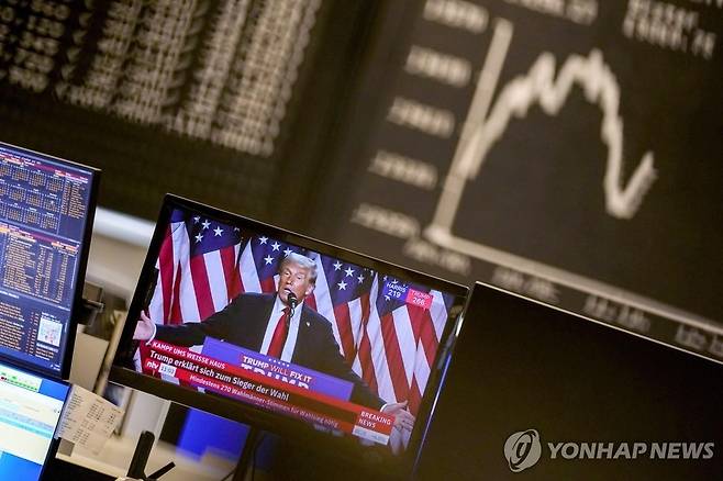 프랑크푸르트 증권거래소 [AP 연합뉴스 자료사진. 재판매 및 DB 금지]