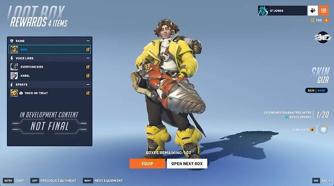 ▲ 전리품 상자 시스템이 돌아온다