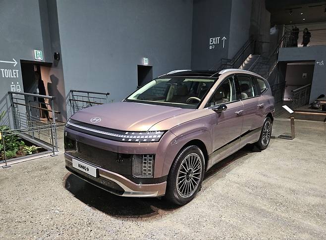 현대차 플래그십 전기 SUV 아이오닉 9 외관. 서재근 기자