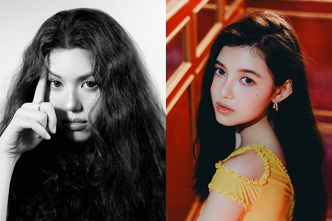 왼쪽부터 올리비아 마쉬, 오른쪽은 친동생인 뉴진스 다니엘. 엠플리파이/어도어 제공