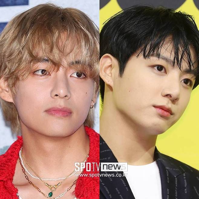 ▲ 뷔(왼쪽), 정국. ⓒ곽혜미 기자