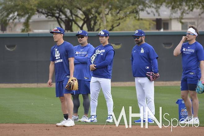 (다저스 내야수 김혜성(왼쪽에서 세 번째))