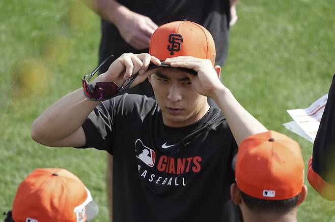 ▲ 샌프란시스코 자이언츠 한국인 빅리거 이정후가 스프링 트레이닝에서 훈련을 소화했다. ⓒ연합뉴스/AP