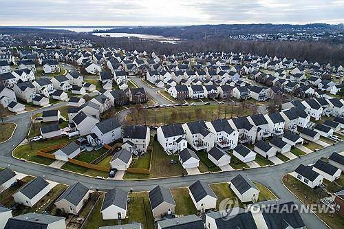 미 버지니아주의 단독주택 단지 [EPA 연합뉴스 자료사진]