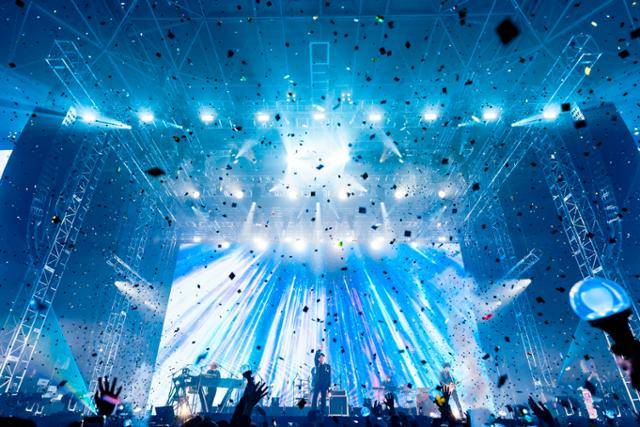 15, 16일 서울 성북구 고려대 화정체육관에서 첫 내한공연을 한 일본 인기 밴드 미세스 그린 애플. 리벳 제공