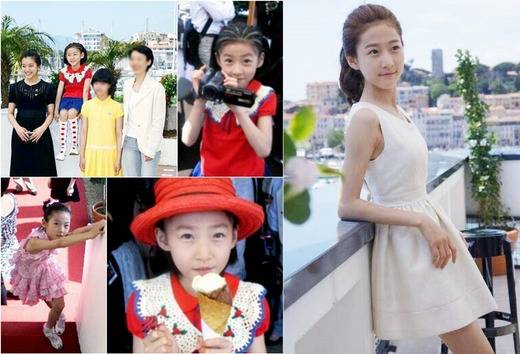 2009년 김새론이 한국나이로 9살 때 칸국제영화제에 초청됐을 때의 모습(왼쪽)과 2014년 15살로 칸국제영화제에 참석했을 때 모습. 사진제공=판타지오