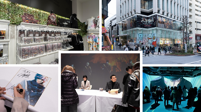 '완벽한 용병' 팝업을 즐기고 있는 팬들. IPX 제공