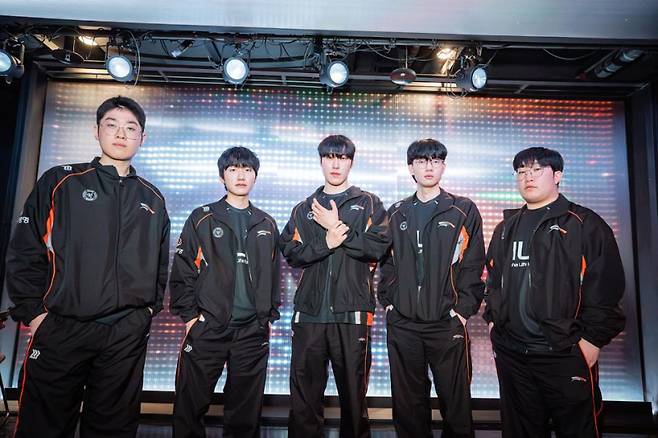 한화생명e스포츠 선수단. 라이엇 게임즈 제공