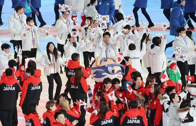 하얼빈에서 선전한 태극전사들은 1년 뒤 밀라노·코르티나 담페초 동계 올림픽에서도 웃을 수 있을까. 사진=연합뉴스