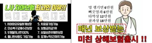 보험상품 허위·과장광고 사례 [금융감독원 제공]