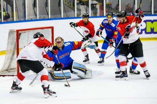 국가대표 시절 황현호. 대한아이스하키협회 제공