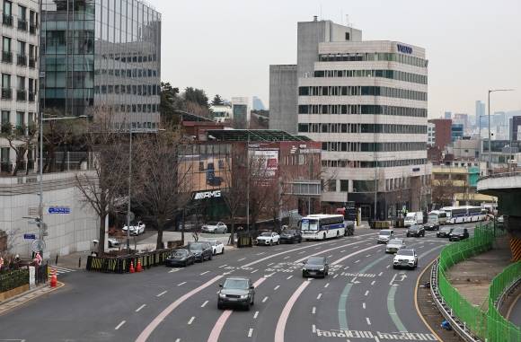 한남동 관저 일대. 2025.1.16. 연합뉴스 자료사진