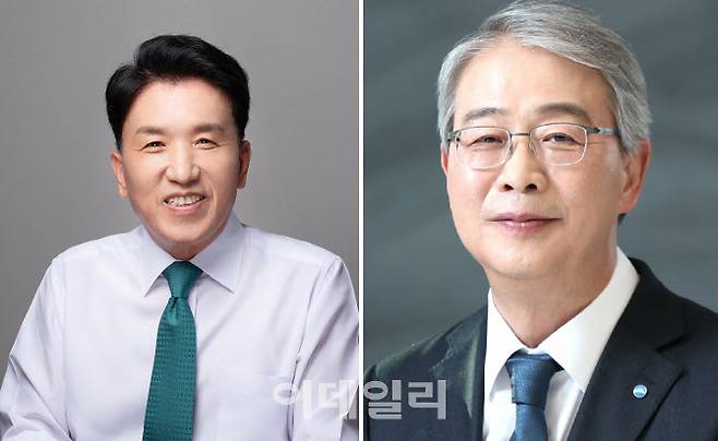 함영주(왼쪽) 하나금융 회장, 임종룡 우리금융 회장(사진=이데일리 DB)