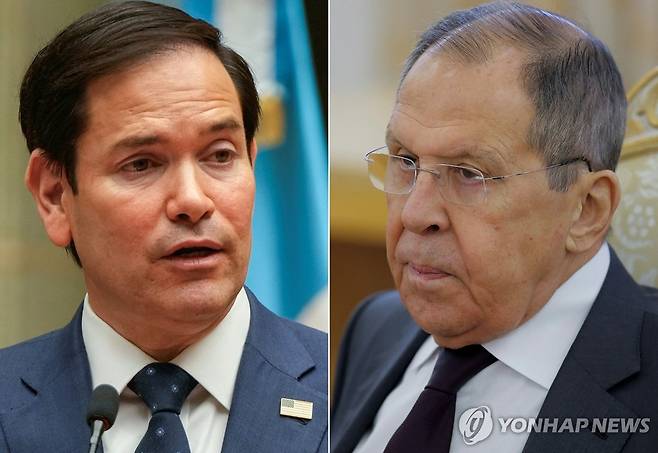 마코 루비오 미국 국무장관과 세르게이 라브로프 러시아 외무장관 [AFP=연합뉴스 자료사진]