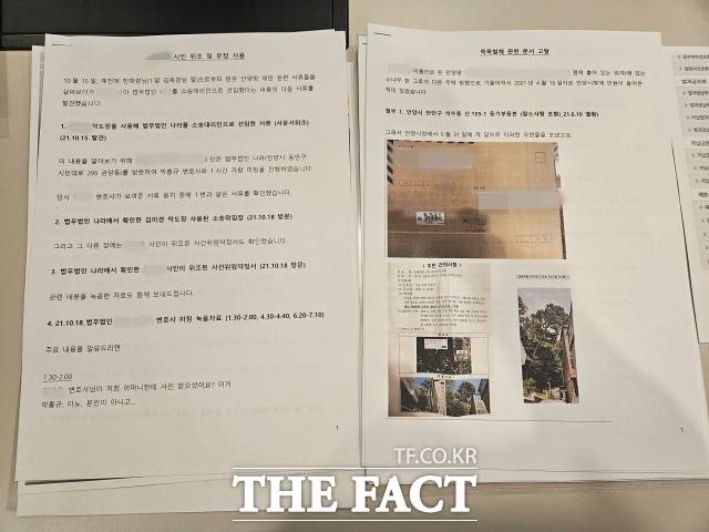 이지아의 부친인 김 씨가 앞서 친누이와 조카를 상대로 사문서를 위조해 300만 원의 약식처분을 받았다. /김명주 기자