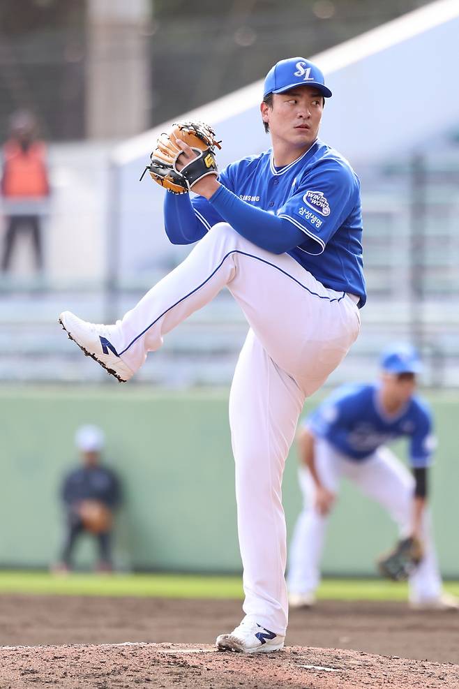 요미우리전 피칭. 사진제공=삼성 라이온즈