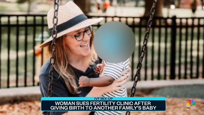 미국 조지아 주에 사는 웨딩 사진작가 크리스테나 머레이가 자신에게 잘못된 배아를 이식한 난임병원을 고소했다고 19일(현지시간) 미국 NBC가 전했다. /사진=미국 NBC 보도 화면 캡처