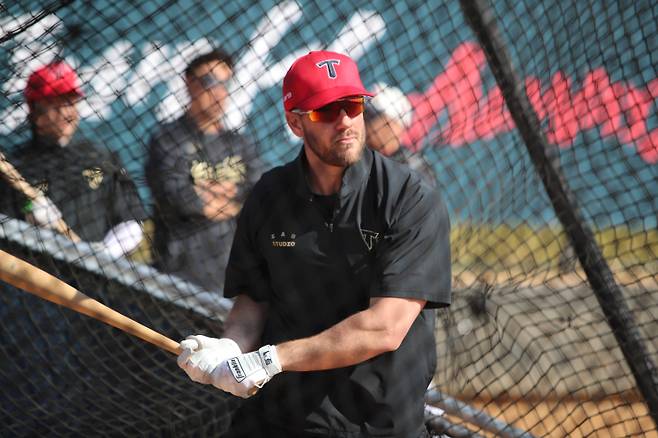 올 시즌 새롭게 영입된 빅리그 출신 외국인 타자 패트릭 위즈덤. KIA 제공