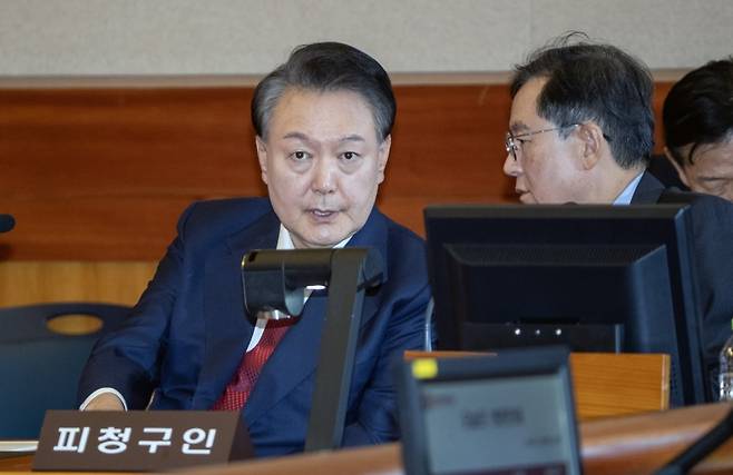 ▲ 윤석열 대통령, 탄핵심판 10차 변론기일 출석 [연합뉴스]