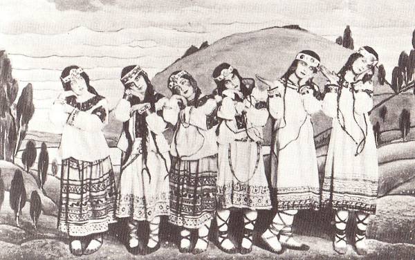 발레 뤼스는 20세기 현대 예술 전반에 혁명을 일으켰다. 사진은 1913년 이고르 스트라빈스키의 음악에 니진스키가 안무를 맡아 전대미문의 논란을 일으킨 ‘봄의 제전’. 퍼블릭 도메인