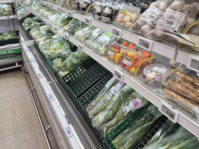 서울 시내 한 마트의 채소 코너.[독자 제공]