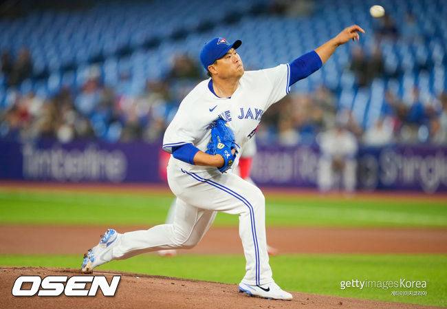 [사진] 토론토 시절 류현진. ⓒGettyimages(무단전재 및 재배포 금지)