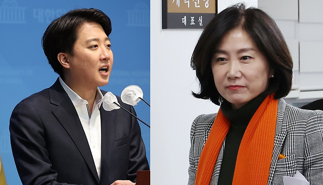 이준석 개혁신당 의원(왼쪽), 허은아 개혁신당 대표(오른쪽) / 사진=연합뉴스