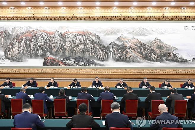 시진핑, 빅테크 수장들과 좌담회 [신화 연합뉴스 자료사진. 재판매 및 DB 금지]