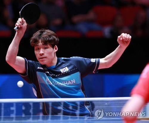 장우진의 경기 장면 [대한탁구협회 제공. 재판매 및 DB 금지]