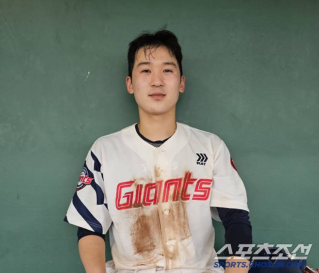 인터뷰에 임한 롯데 김세민. 김영록 기자