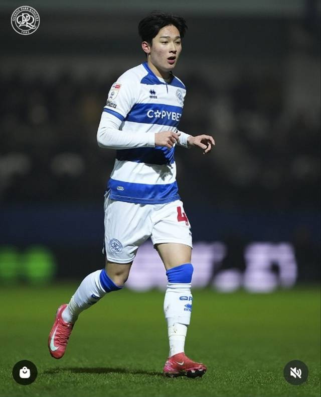 양민혁. /사진=QPR SNS