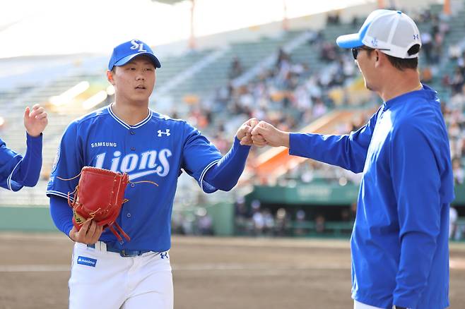 16일 요미우리전 마친 배찬승.