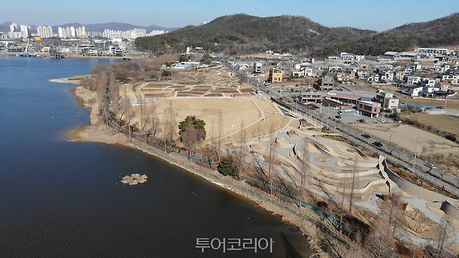 아산 신정호정원 전경/사진-아산시​