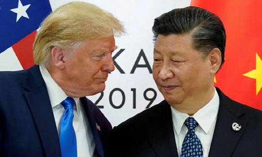 도널드 트럼프 미국 대통령 당선인(왼쪽)과 시진핑 중국 국가주석. 로이터연합