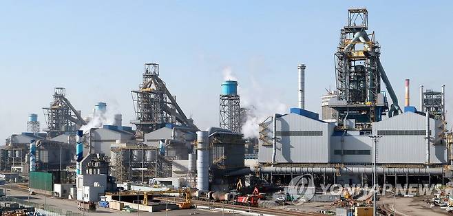 현대제철 당진제철소 전경, 온실가스 감축 국제인증 받아 [현대제철 제공. 재판매 및 DB 금지]