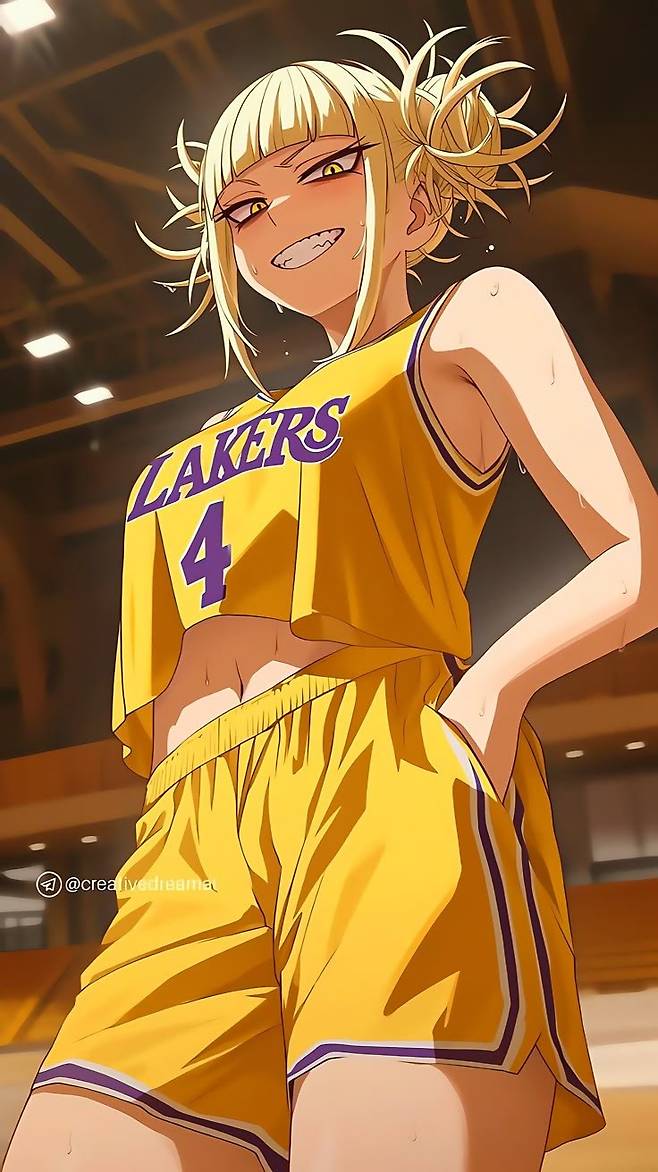 Ai로 그린 소년만화 여캐들 농구복 착장.jpg