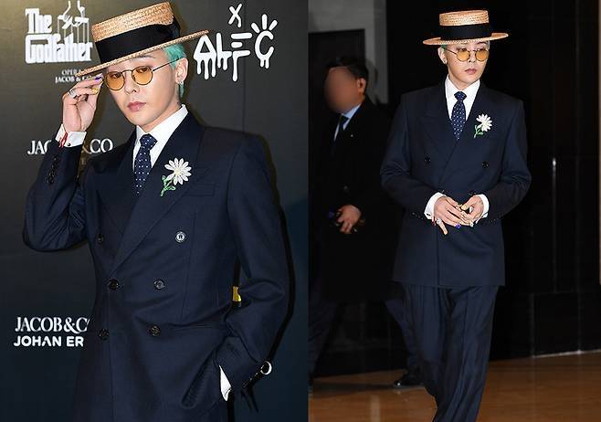 지드래곤이 또 한 번 남다른 스타일 감각을 입증했다.사진=천정환 기자