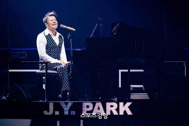 가수 박진영 일본 공연 모습. JYP엔터테인먼트 제공