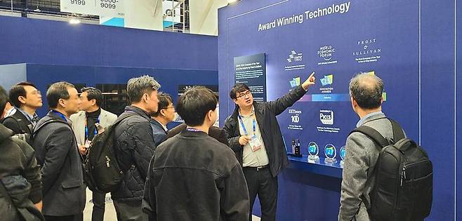 지난 달 열린 CES 2025의 딥엑스 부스 / 출처-딥엑스