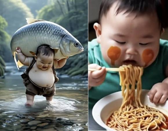 중국의 노인들이 ‘AI 손주’에 매료됐다. 틱톡 캡처