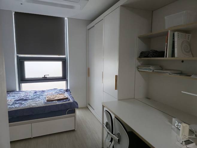 경기도 이천의 강남대성기숙 의대관 1인실 숙소. 이미경 기자