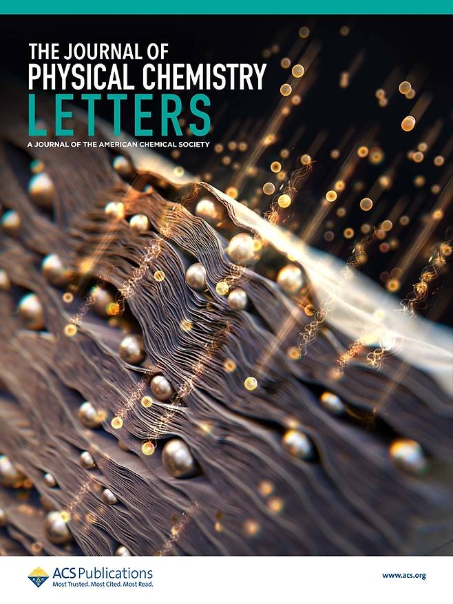 한국원자력연구원이 개발한 무음극배터리 맥신 복합체에 관한 내용을 표지논문으로 게재한 'Journal of Physical chemistry Letters'. 한국원자력연구원